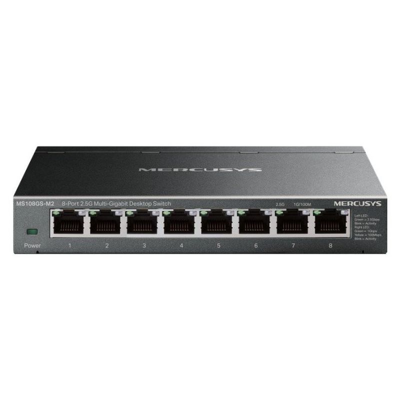 Switch Mercusys MS108GS-M2, 8 puertos 2,5 Gigabit no gestionable