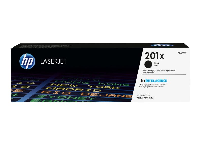 Tóner original HP 201X negro CF400X de alta capacidad